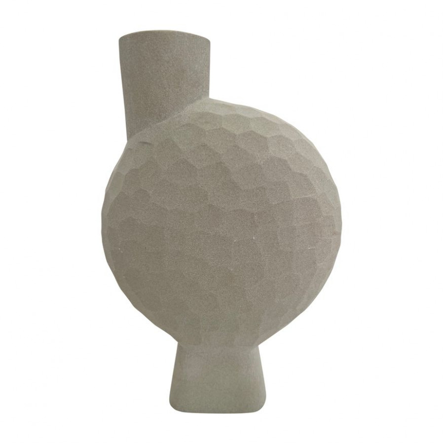 Sagebrook 11" Stone Hammered Vase - Natual