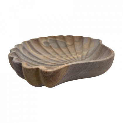Sagebrook - 12" Stone Shell Decorative Plate in Natural