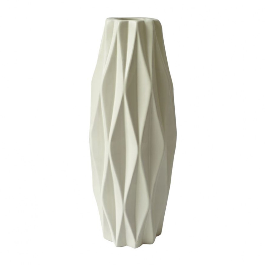 Sagebrook - 12" Ceramic Flutter Vase