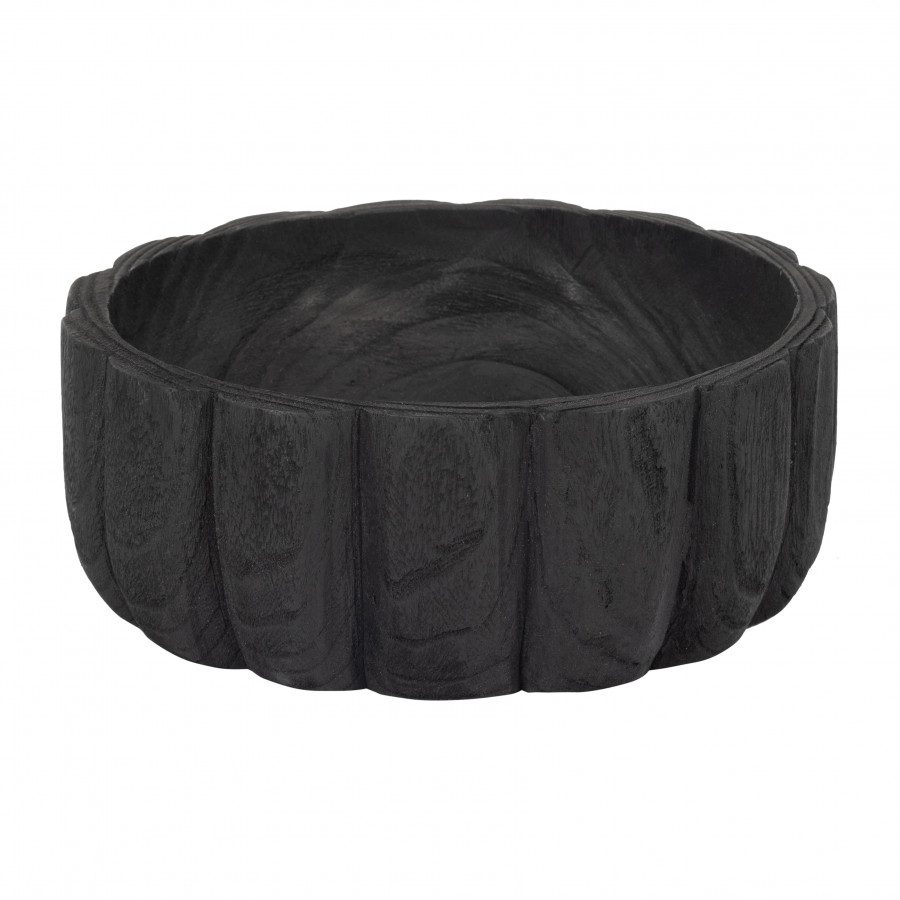 Sagebrook - 9" Wood Scalloped Bowl