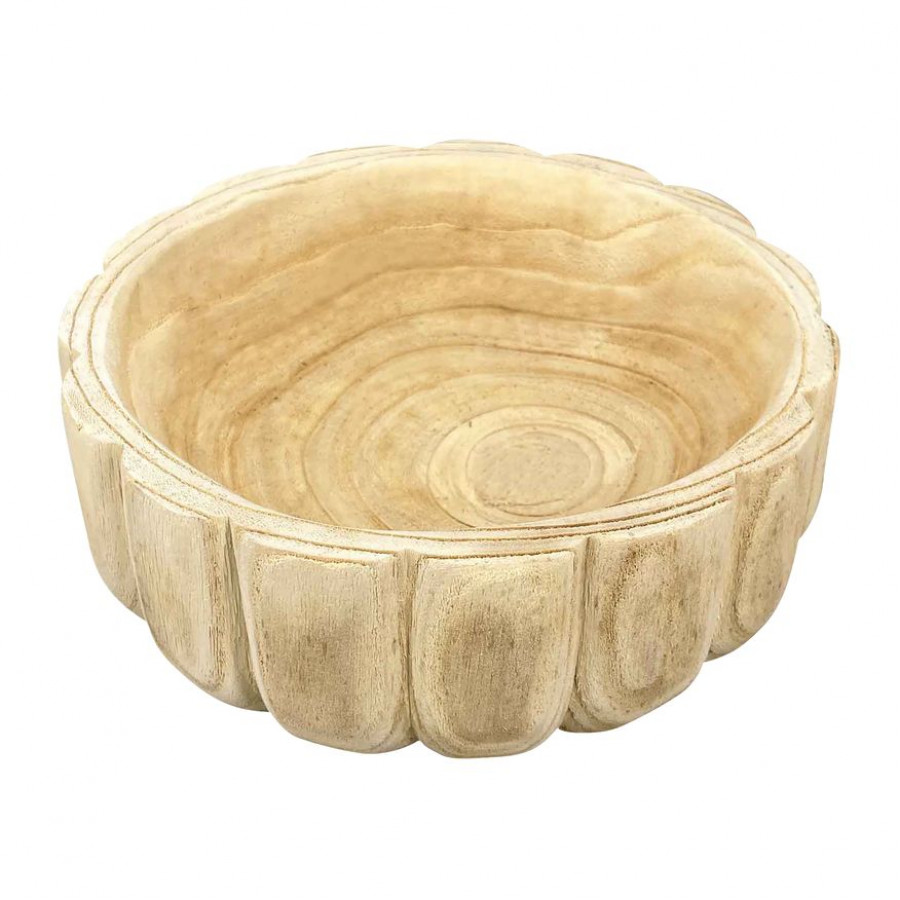 Sagebrook - 12" Glass Bowl On Metal Base