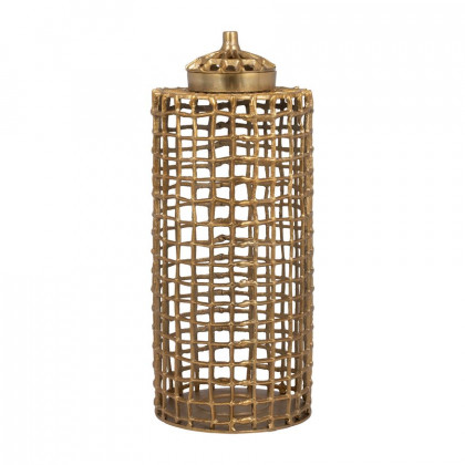 Sagebrook 23" Metal Lidded Jar - Gold