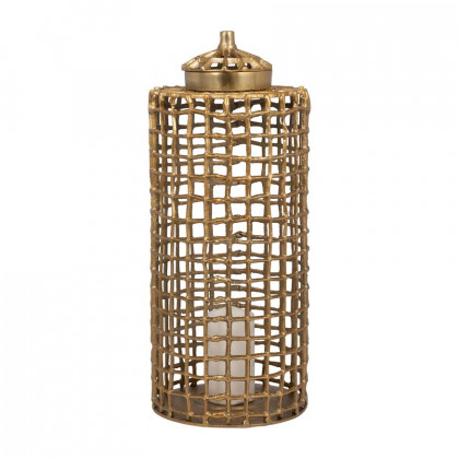 Sagebrook 23" Metal Lidded Jar - Gold
