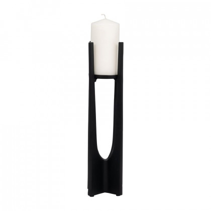 Sagebrook 16" Metal Pillar Candle Holder - Black