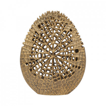 Sagebrook - 11" Metal Hammerd Cut-out Vase