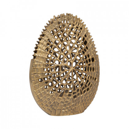 Sagebrook - 11" Metal Hammerd Cut-out Vase