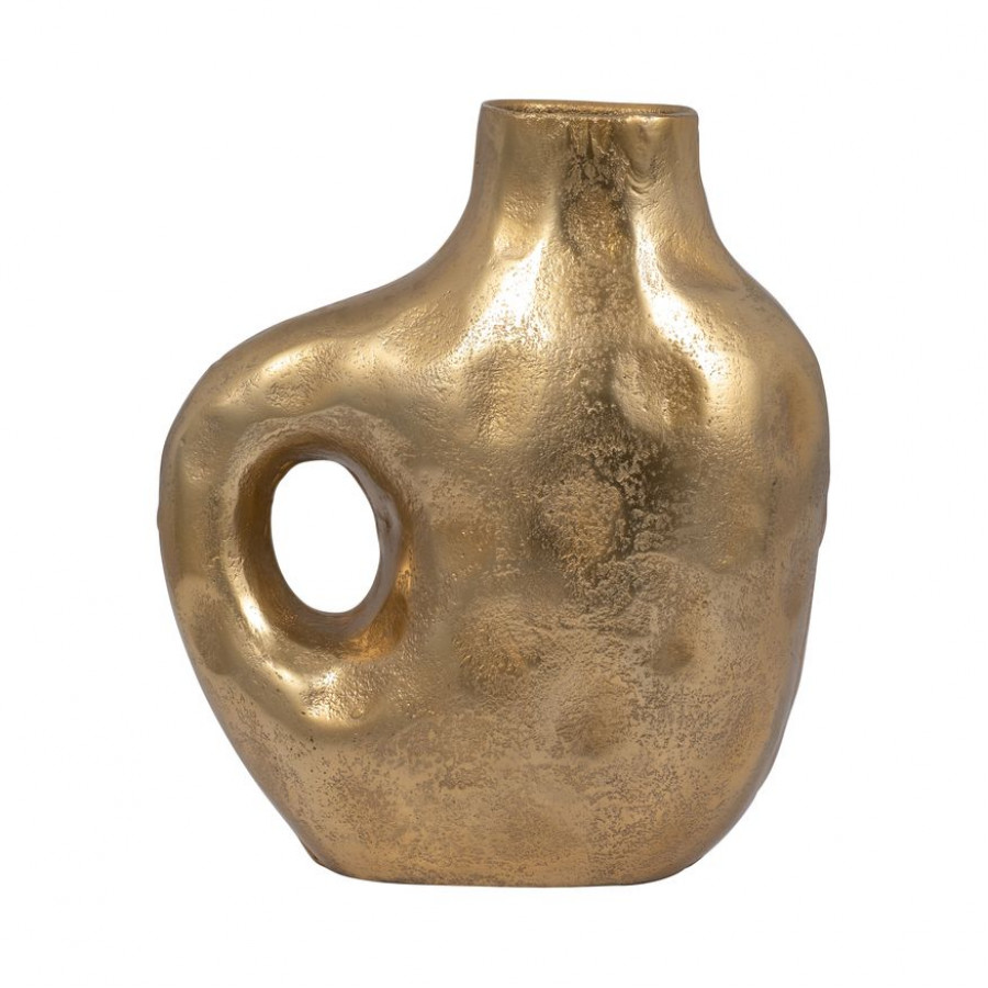 Sagebrook - 11" Metal Hammerd Cut-out Vase