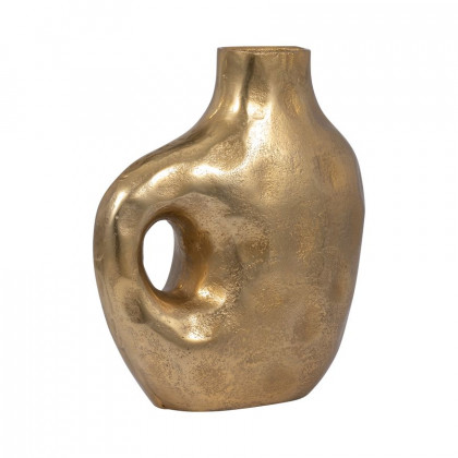 Sagebrook - 11" Metal Hammerd Cut-out Vase