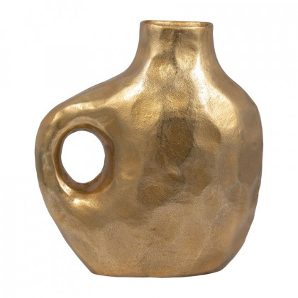 Sagebrook - 11" Metal Hammerd Cut-out Vase