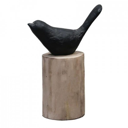 Sagebrook - 9" Resin Bird Perched On Log