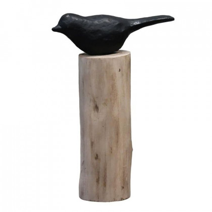 Sagebrook - 9" Resin Bird Perched On Log
