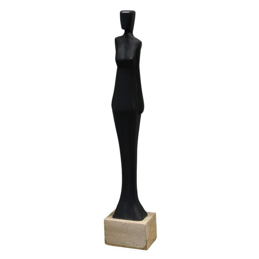 Sagebrook - 29" Wood Standing Lady