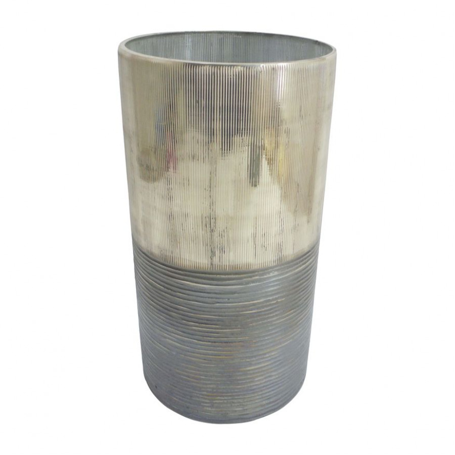 Sagebrook - 13" Glass Metallic 2-tone Vase