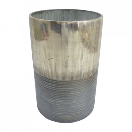 Sagebrook - 13" Glass Metallic 2-tone Vase