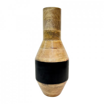 Sagebrook - 11" Mango Wood 2-tone Vase