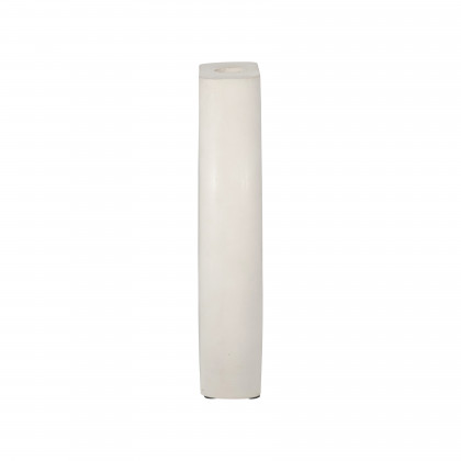 Sagebrook 10" Mango Wood Cut-out Vase - White