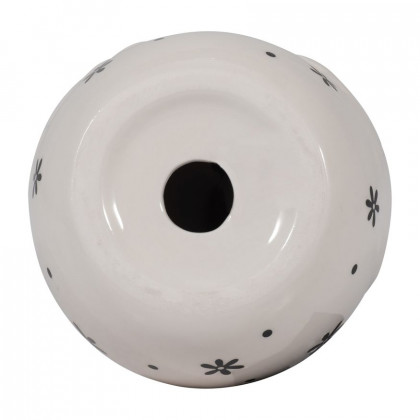 Sagebrook 7" Ceramic Chubby Rooster With Glasses - Black/White