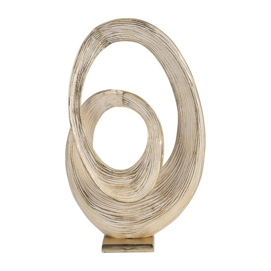 Sagebrook - 20" Metal Swirl Table Top Decor in Gold