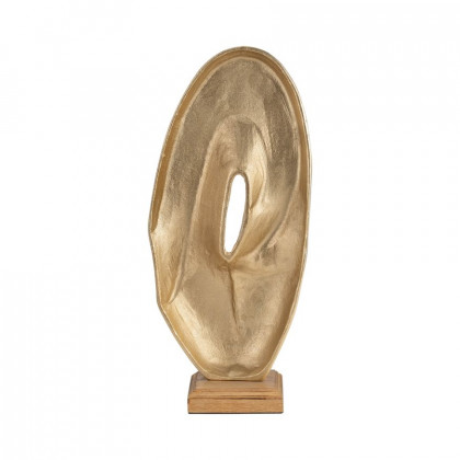 Sagebrook - 17" Metal Oval Table Top Decor in Gold