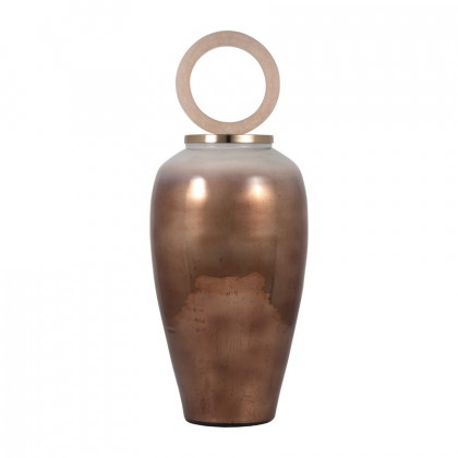 Sagebrook - 22" Glass Vase Round Resin Topper