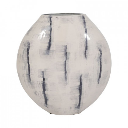 Sagebrook - 20" Metal Enameled Round Vase