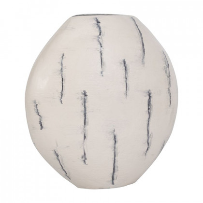 Sagebrook - 20" Metal Enameled Round Vase