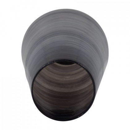 Sagebrook 15" Glass Enameled Vase - Gray/Black