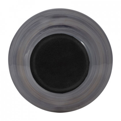 Sagebrook 15" Glass Enameled Vase - Gray/Black