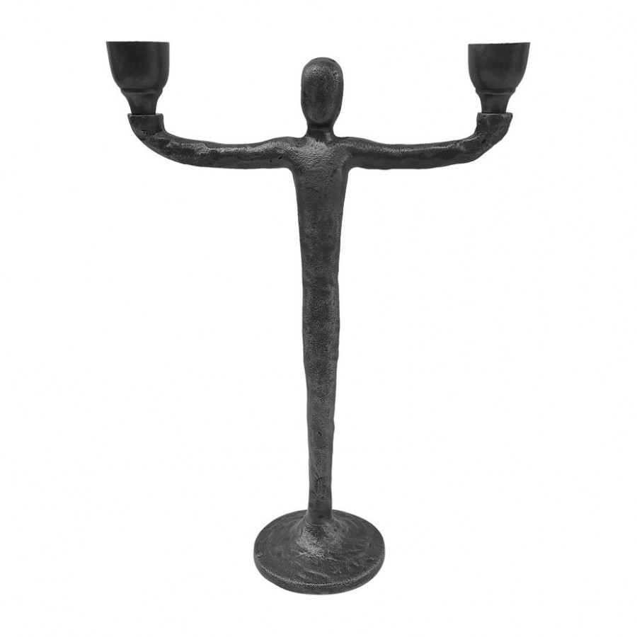 Sagebrook - 12" Metal 2-Taper Candelabra