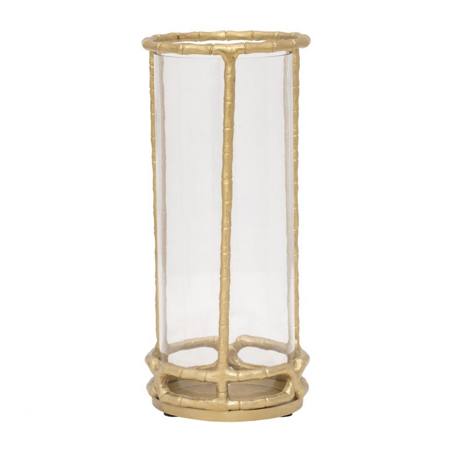 Sagebrook 13" Metal Hurricane Holder - Gold
