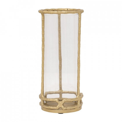 Sagebrook 13" Metal Hurricane Holder - Gold