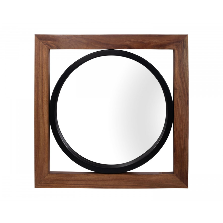 Sagebrook - 47"x47" Mirror In Box in Brown/Black