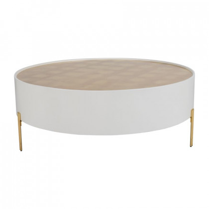 Sagebrook - Wood Gold Leaf Top Side Table
