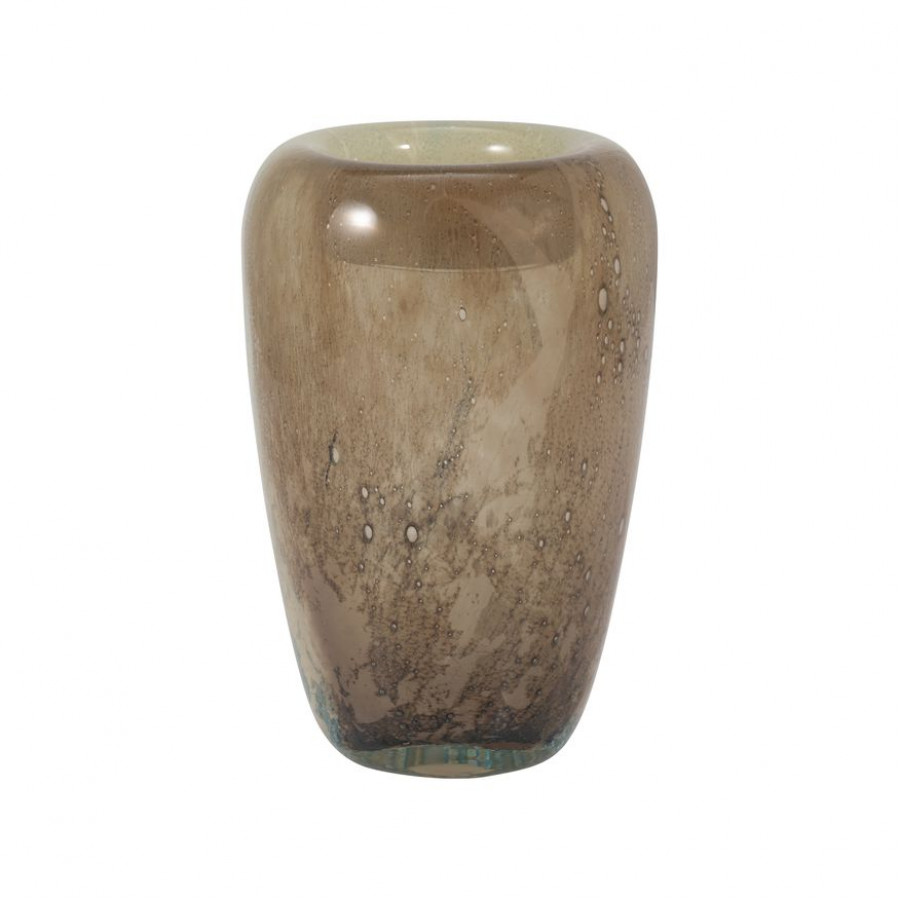 Sagebrook 8" Glass 2-tone Vase - Nude