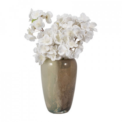 Sagebrook 8" Glass 2-tone Vase - Nude