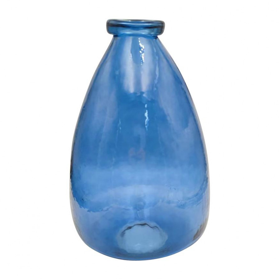 Sagebrook - 10" Glass Cylinder Vase With Wood Band