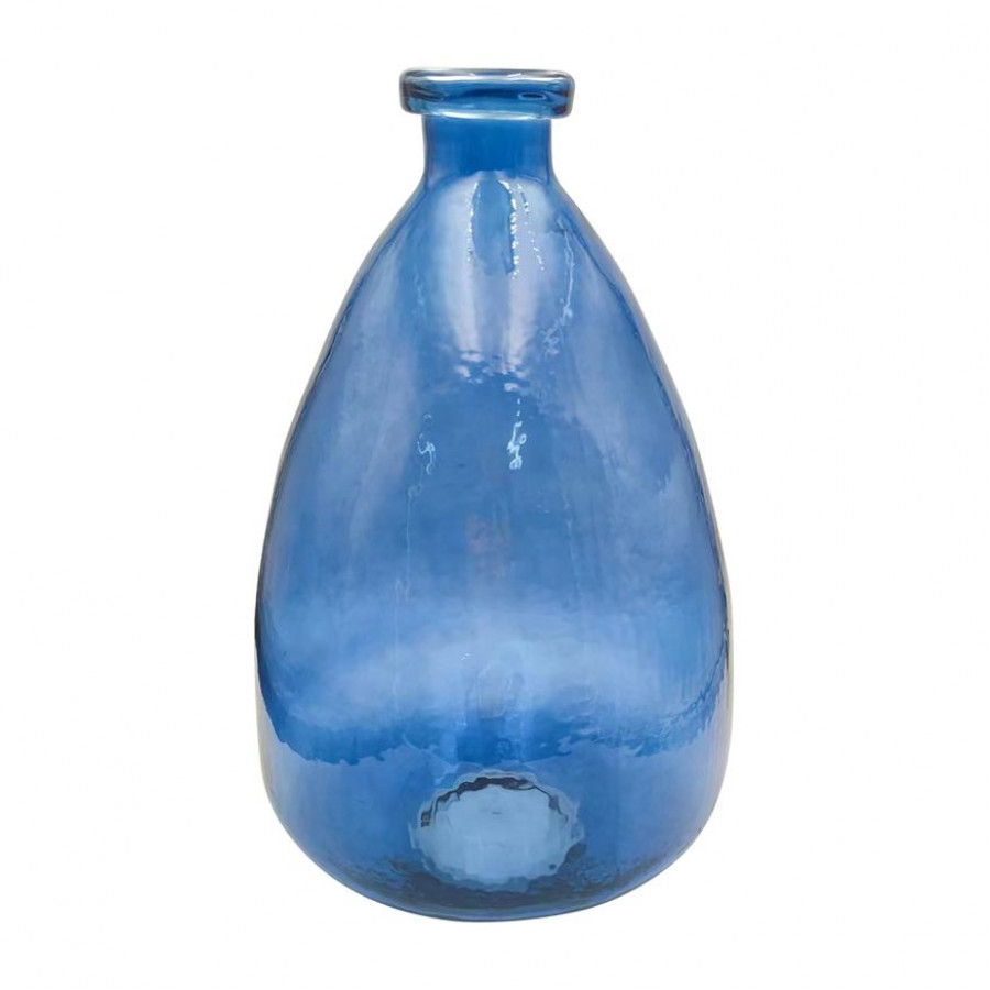 Sagebrook 19" Glass Balloon Vase - Blue