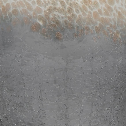 Sagebrook 12" Glass Crackle Vase - Multi