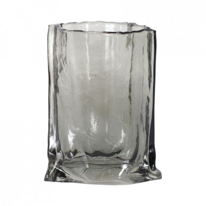 Sagebrook - 9" Glass Paper Bag Vase
