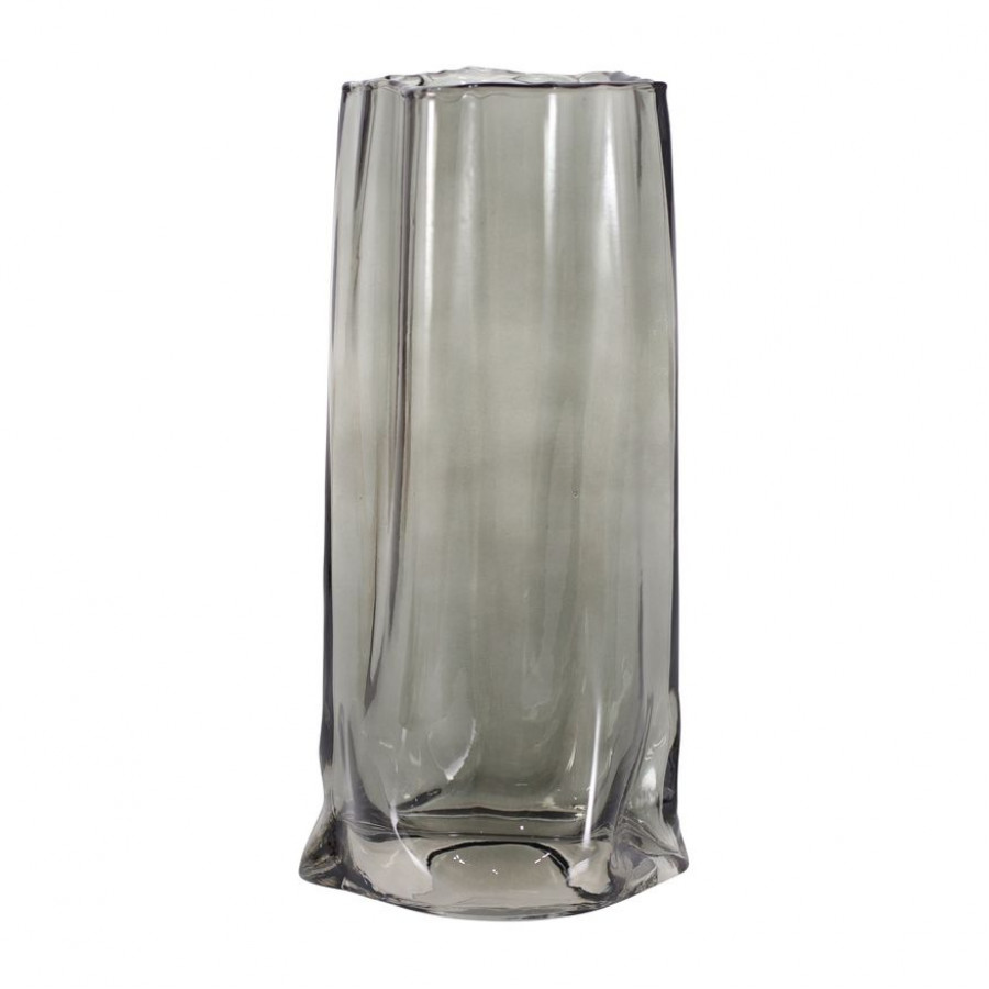 Sagebrook - 9" Glass Paper Bag Vase