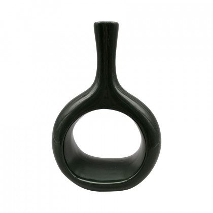 Sagebrook - 9" Glass Paper Bag Vase