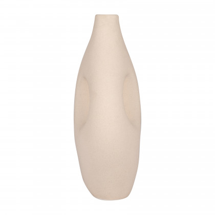 Sagebrook - 12" Ceramic Nomadic Handle Vase in Ivory