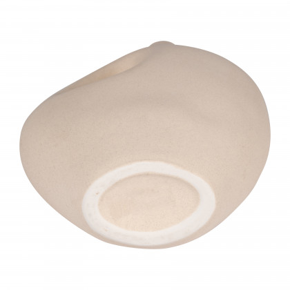 Sagebrook - 12" Ceramic Nomadic Handle Vase in Ivory