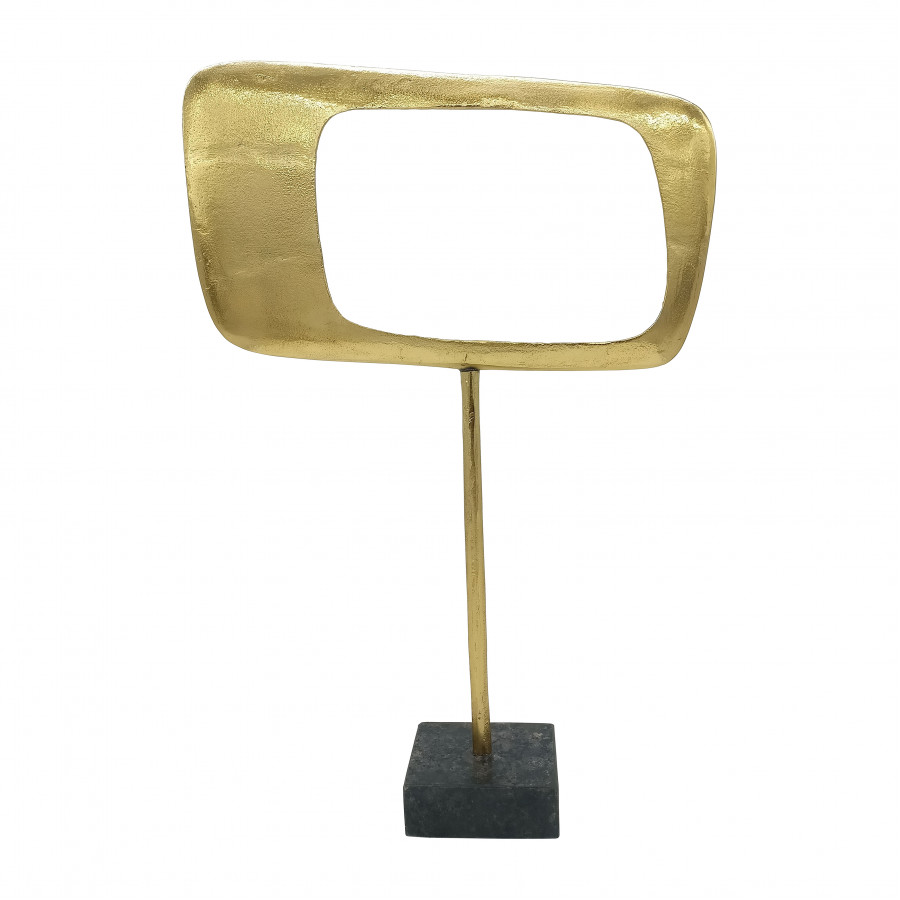 Sagebrook 20" Metal/Marble Table Top Decor - Gold