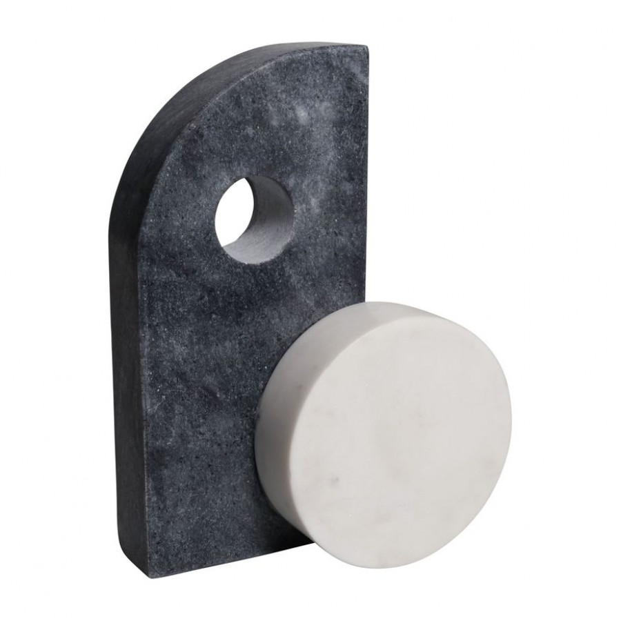 Sagebrook - 10" Marble Modern Table Top Decor in Gray/White