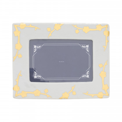 Sagebrook - 4"x6" Ceramic Cherry Blossom Photo Frame