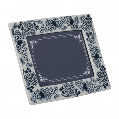 Sagebrook 5"x7" Ceramic Chinoiserie Photo Frame - Blue/White