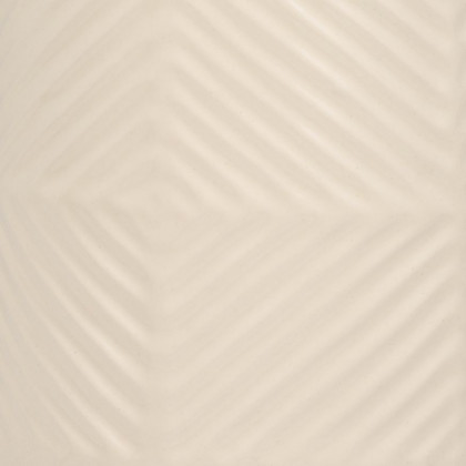 Sagebrook 14" Ceramic Textured Lines Vase - Cotton