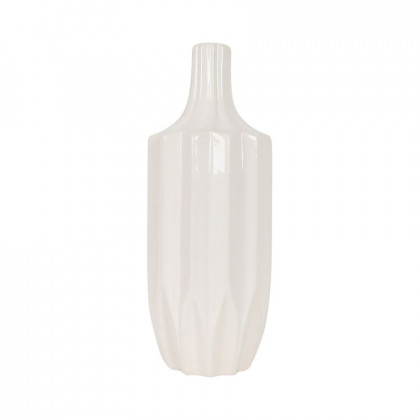 Sagebrook - 13" Ceramic Fluted Vase