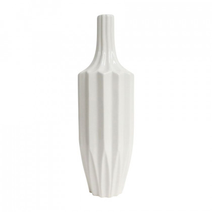 Sagebrook - 13" Ceramic Fluted Vase